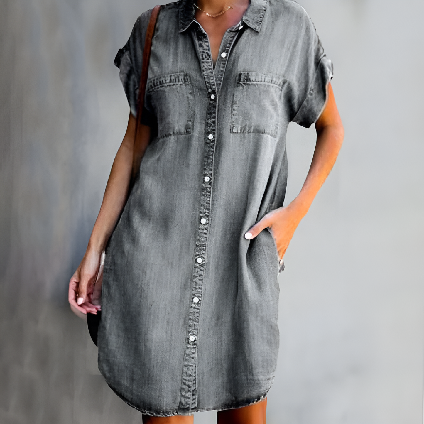 Oversized Shirt Dress