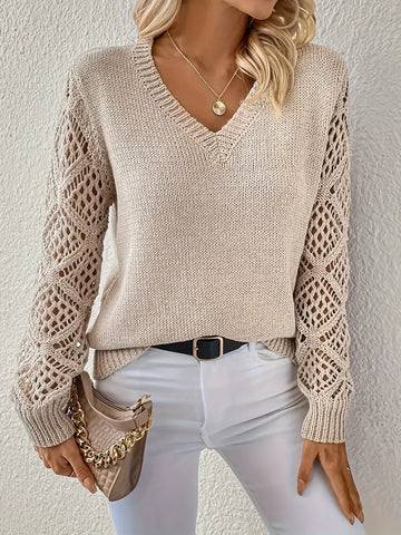 Elegant Hollow Sweater