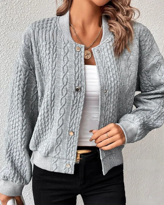 Ribbed Knitted Cardigan