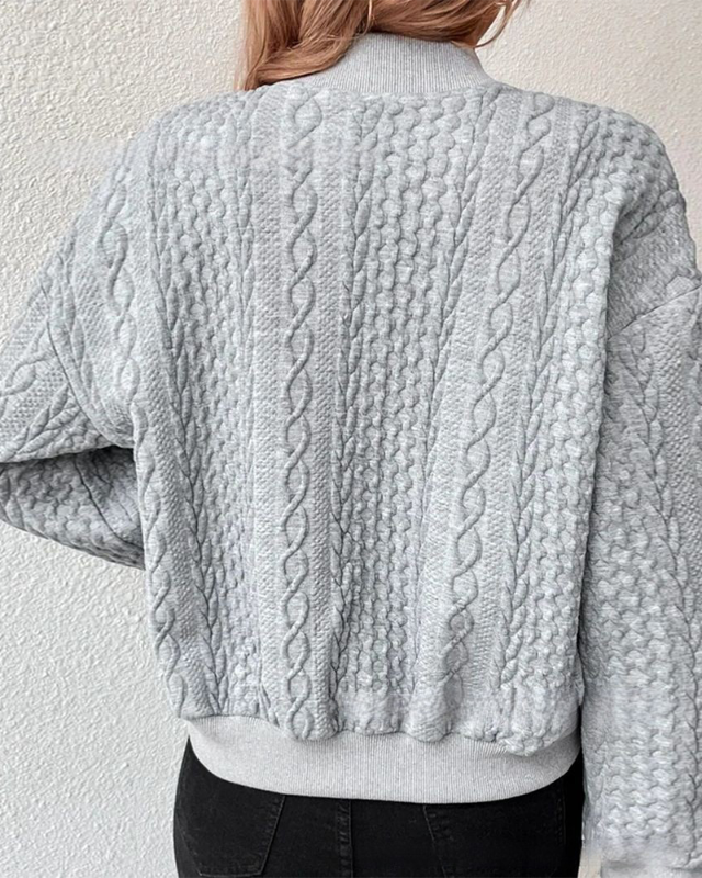 Ribbed Knitted Cardigan