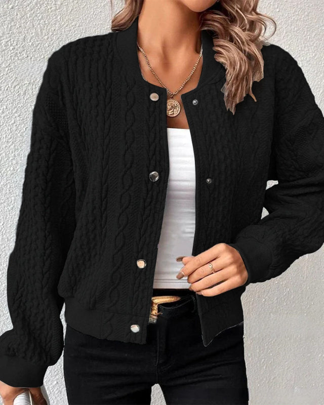 Ribbed Knitted Cardigan