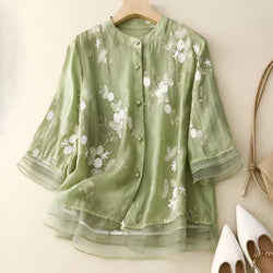 Floral Button Blouse