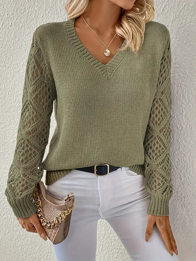 Elegant Hollow Sweater