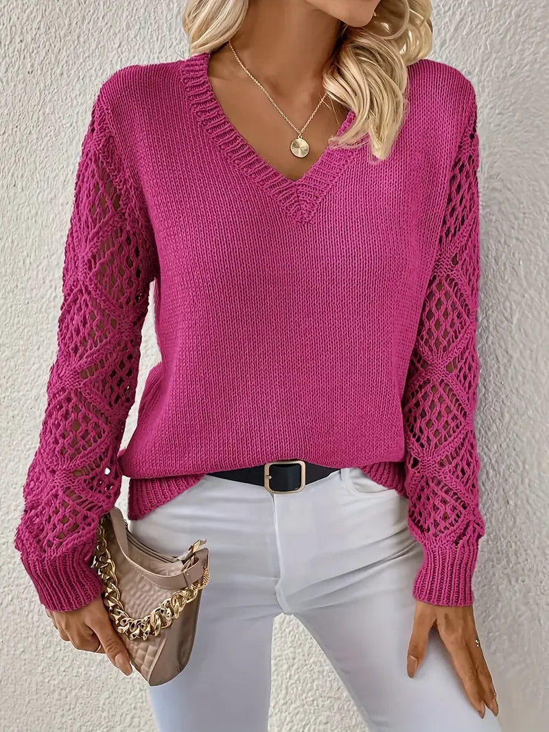 Elegant Hollow Sweater