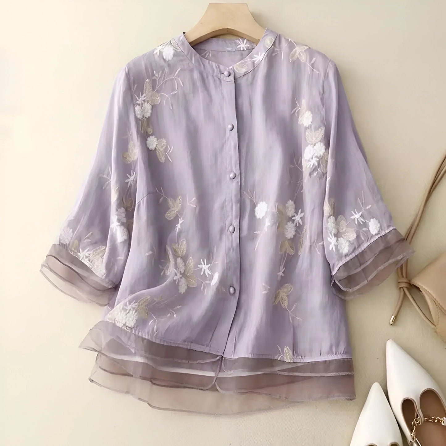 Floral Button Blouse