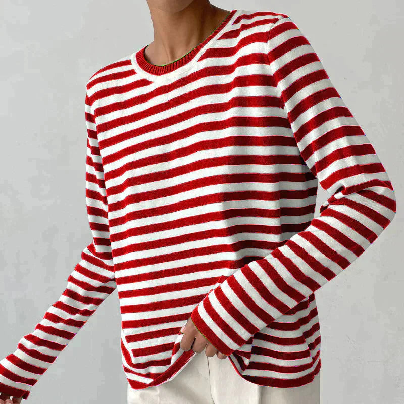 Long-Sleeved Striped Shirt