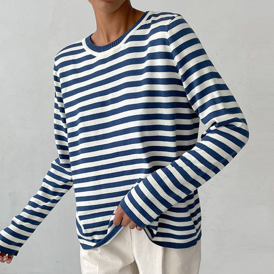 Long-Sleeved Striped Shirt