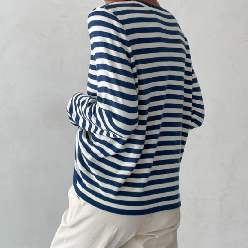 Long-Sleeved Striped Shirt