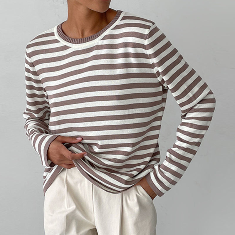 Long-Sleeved Striped Shirt