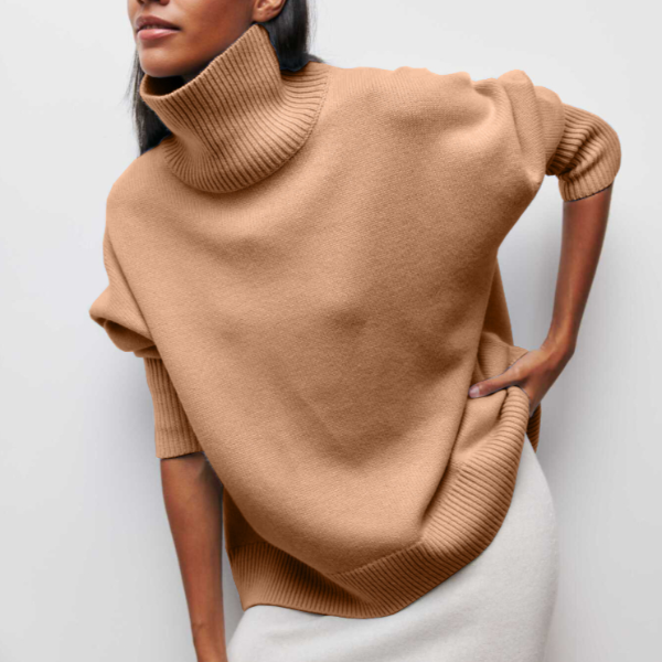 Sweater With Stand-up Collar