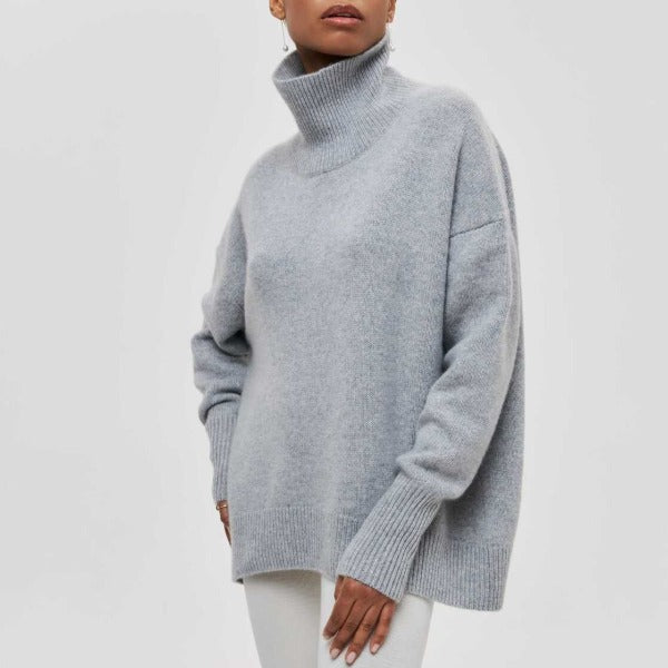 Sweater With Stand-up Collar