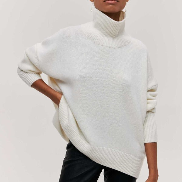 Sweater With Stand-up Collar