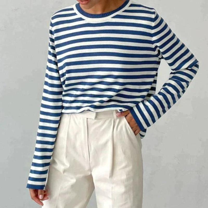 Long-Sleeved Striped Shirt