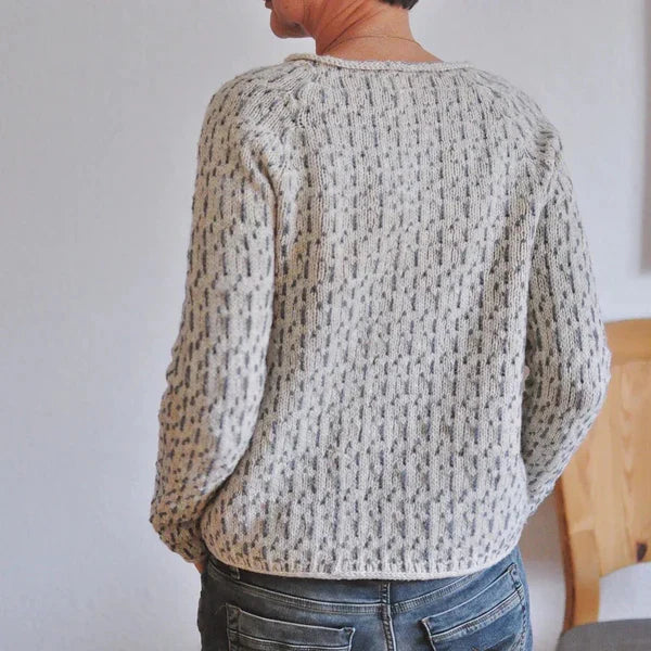 Loose Neck Knitted Sweater