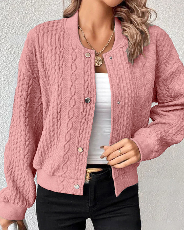 Ribbed Knitted Cardigan