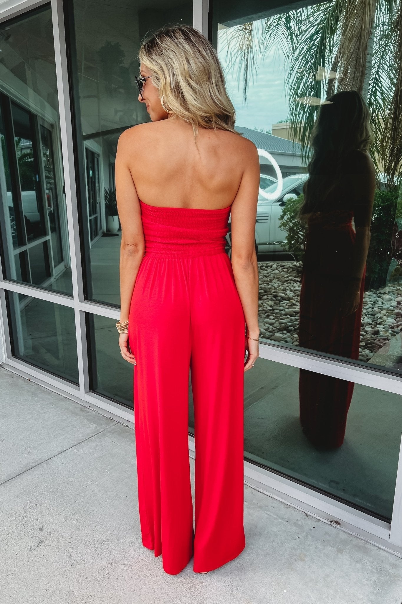 Trendy Off-Shoulder Jumpsuit