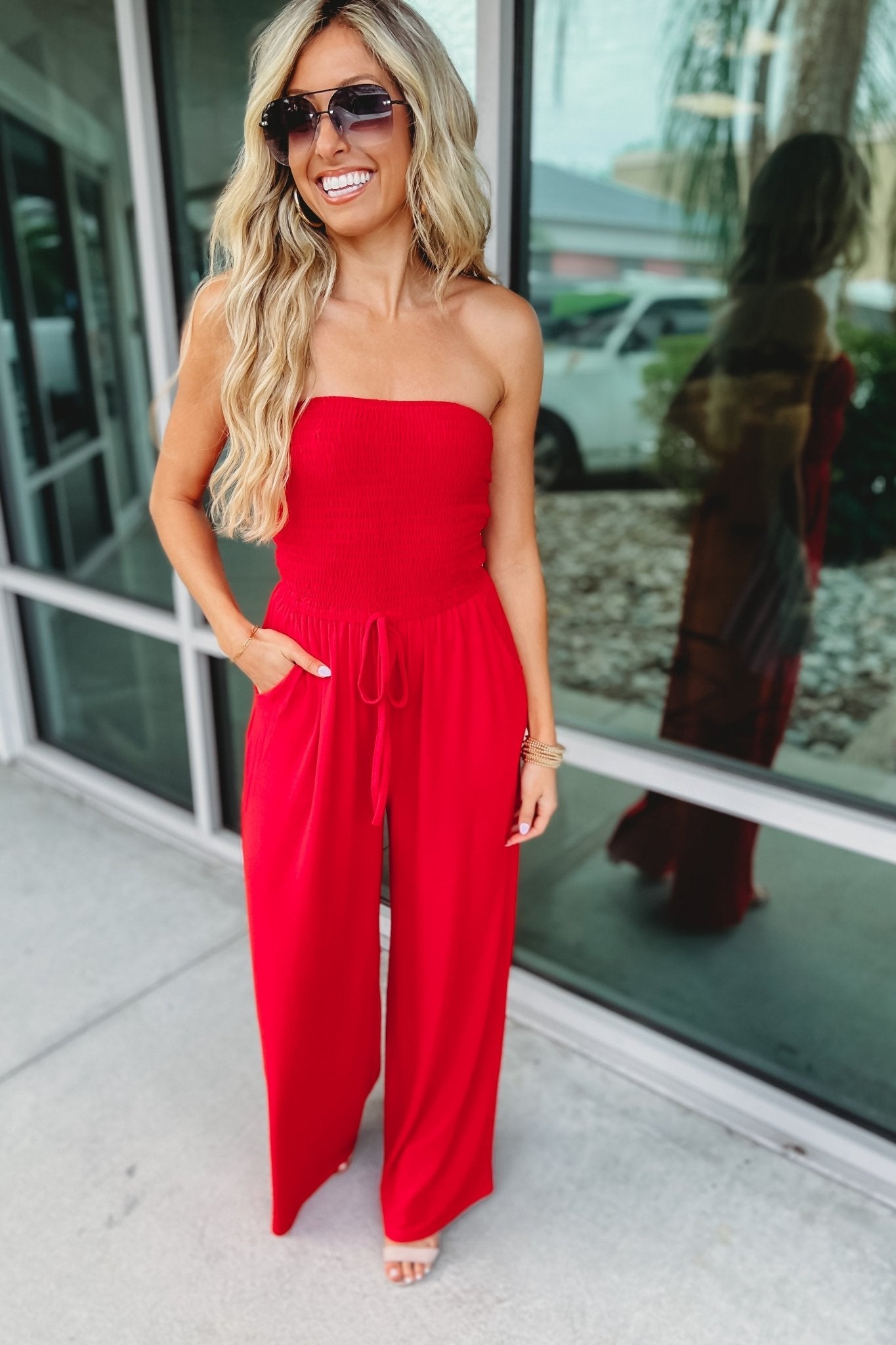 Trendy Off-Shoulder Jumpsuit